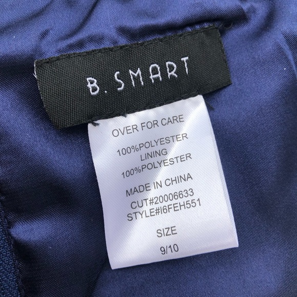 NWT Blue Ombré Strapless Prom/Cocktail Dress - Picture 7 of 7